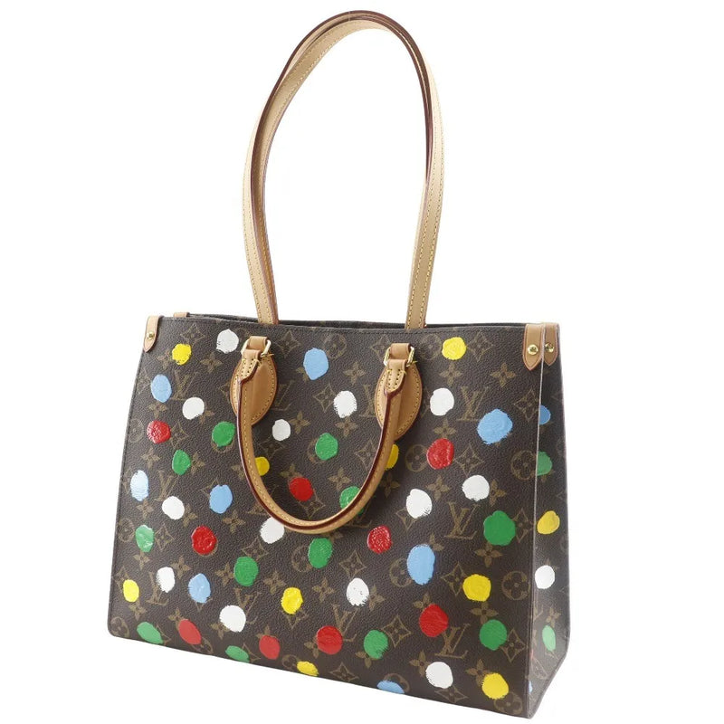 Louis Vuitton Onthego Tote Yayoi Kusama Painted Dots Monogram Canvas Multicolour Bag