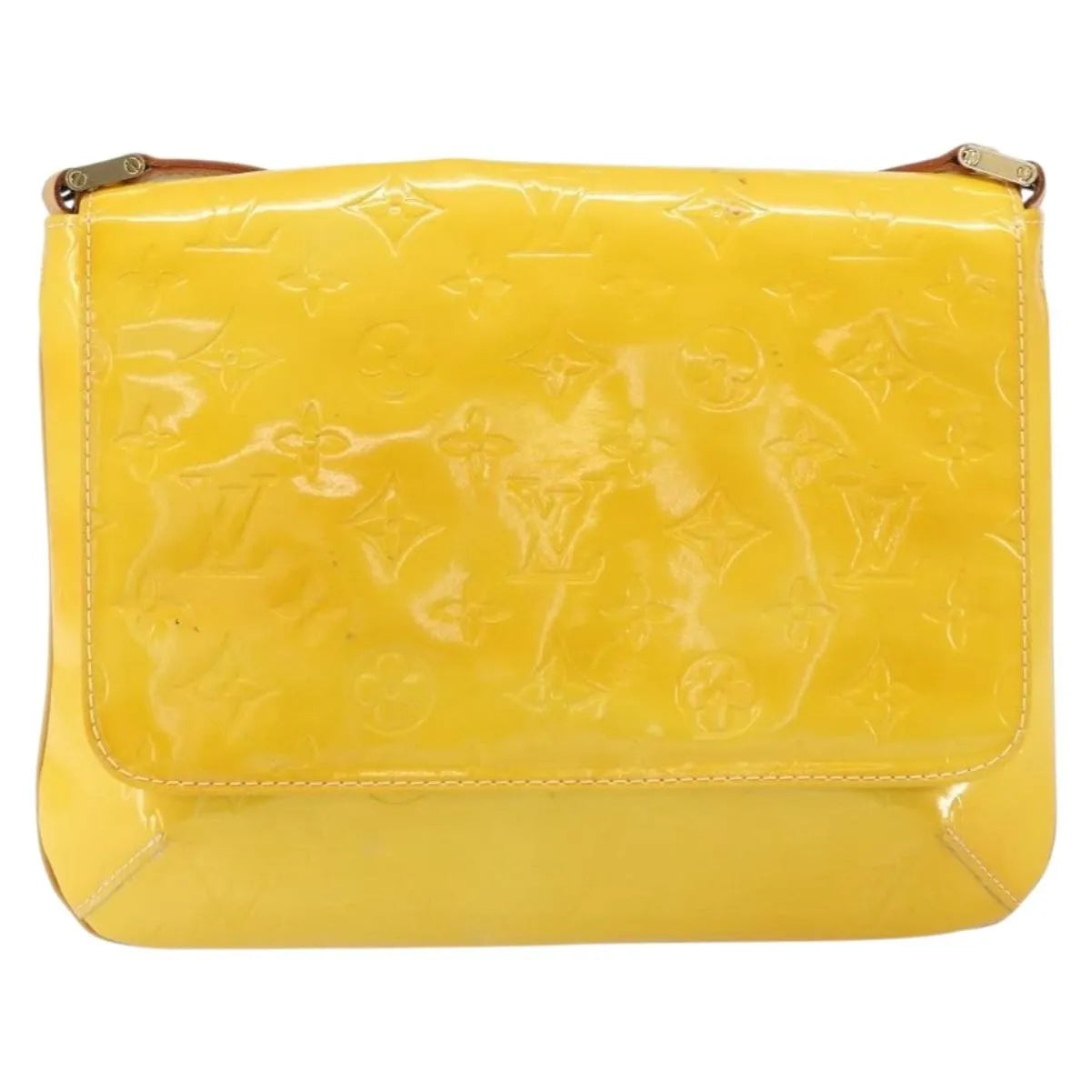 Louis Vuitton Thompson Street Monogram Vernis Yellow Patent_leather Bag