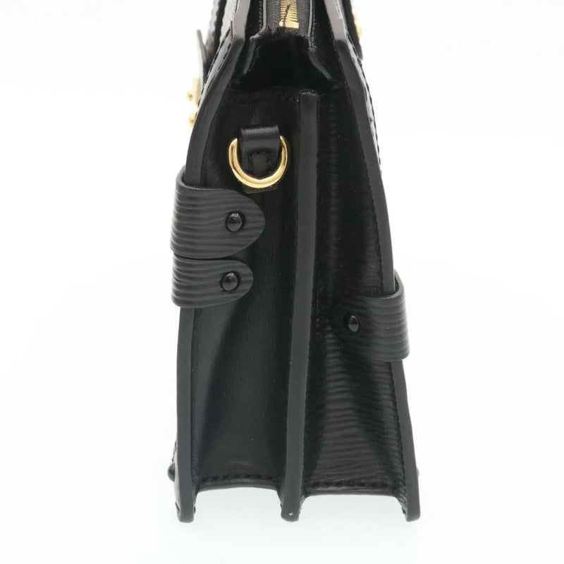 Louis Vuitton Trunk Clutch Epi Leather Black Bag