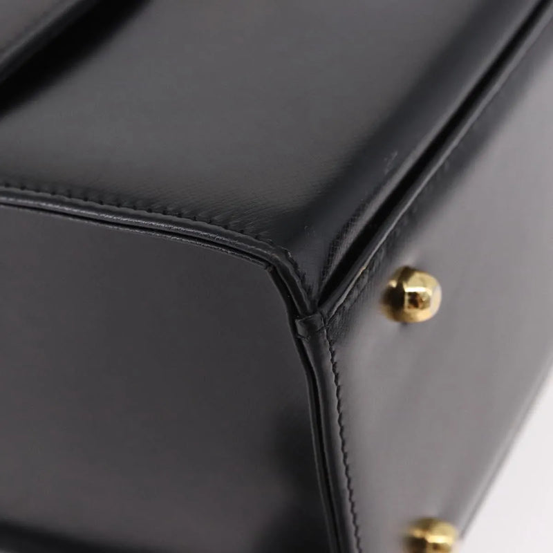 Versace Vintage Leather Black Bag