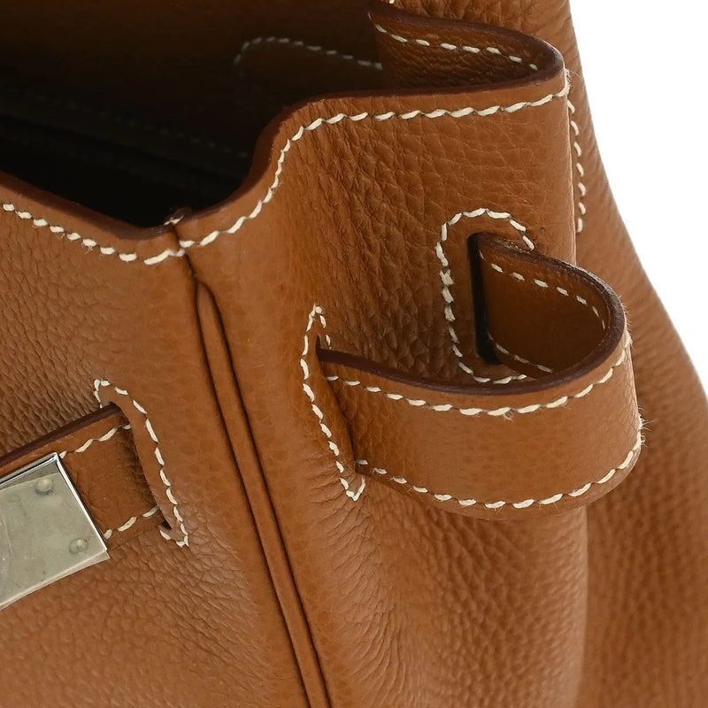 Hermes Kelly Brown Togo With Palladium Hardware Leather Bag