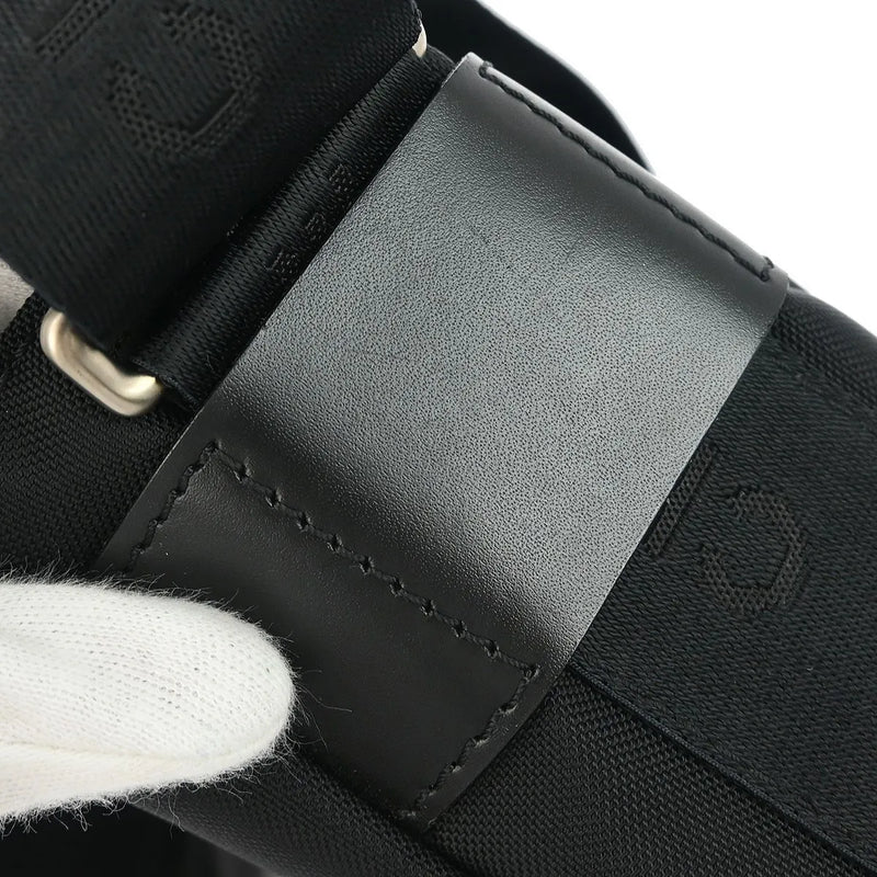 Chanel Sport Line Flap Messenger Wool And Nylon Black Bag