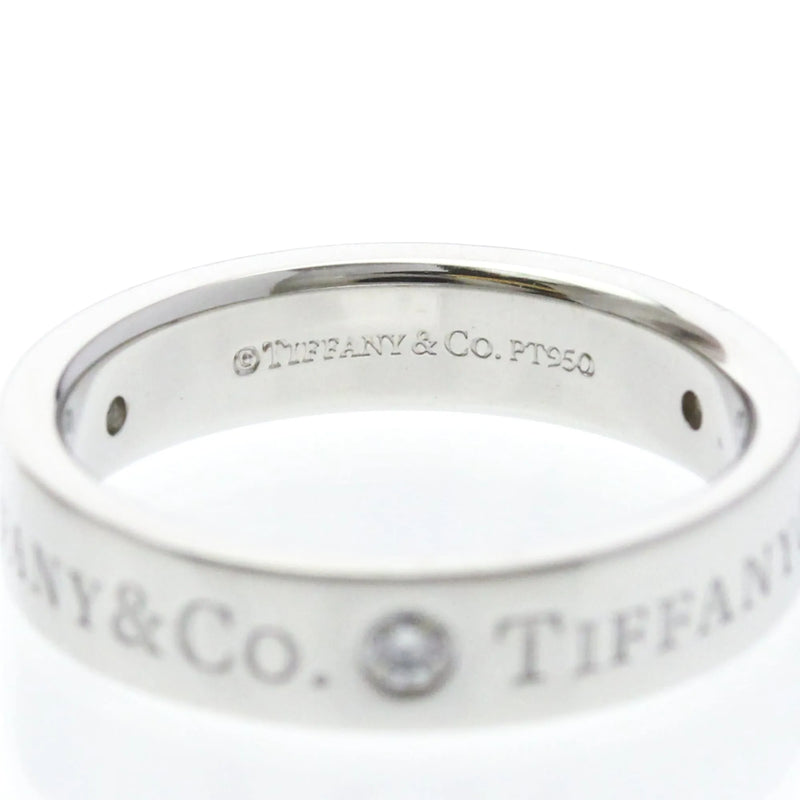 Tiffany & Co. Classic Wedding Band 3 Diamonds Platinum And Silver Jewelry
