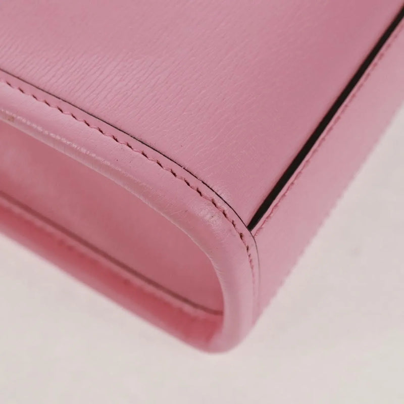 Gucci Vertical Tote Printed Leather Pink Bag