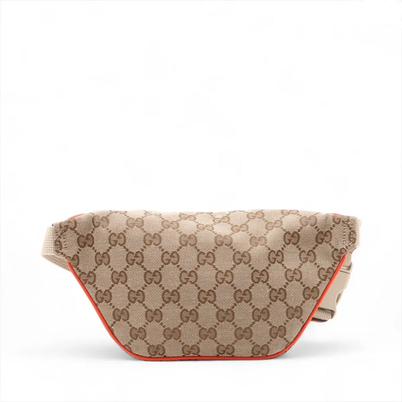 Gucci Ophidia Zip Belt Gg Velvet Beige Canvas Bag