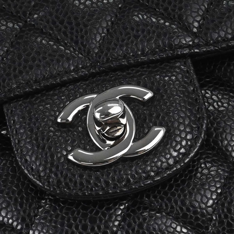 Chanel Timeless - Classic Double Flap Quilted Caviar Black Calfskin Bag
