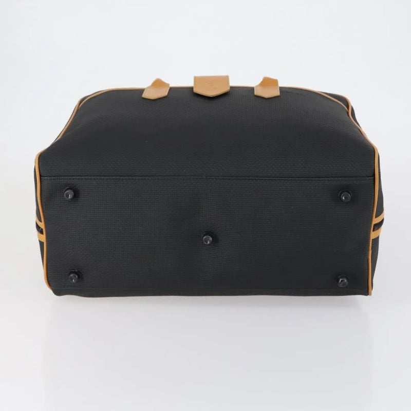 Saint Laurent Vintage Boston Pvc Leather Black Bag