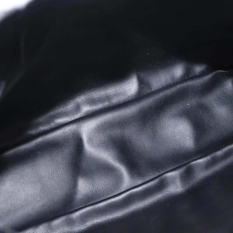 Bally Vintage Chain Quilted Leather Black Bag