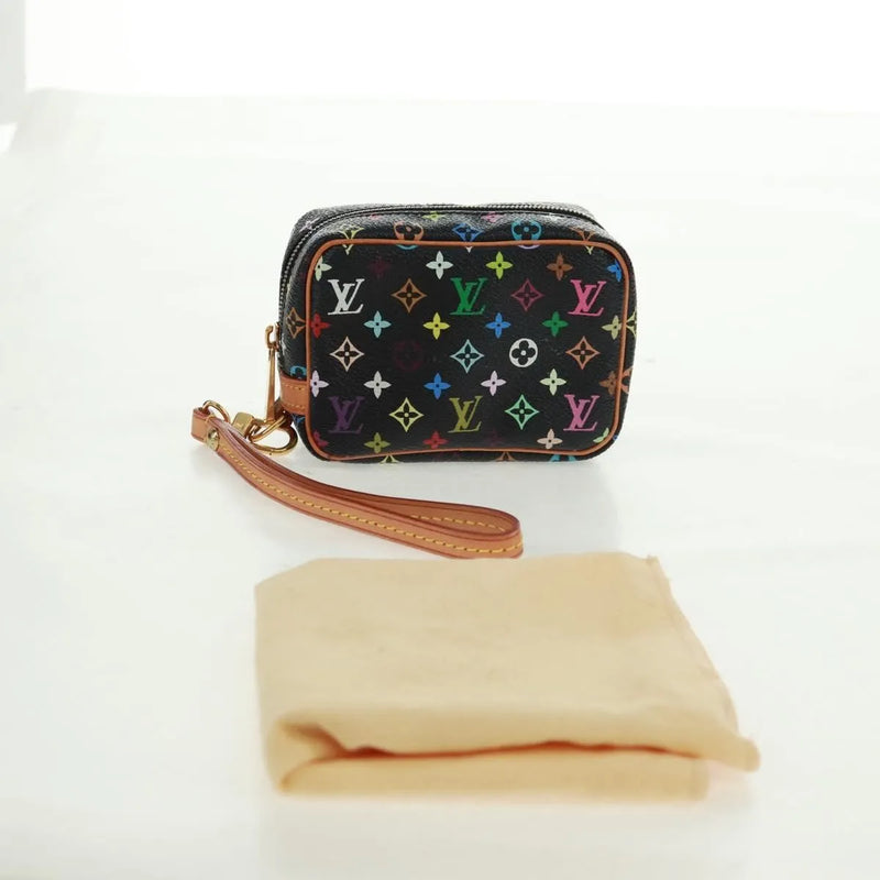 Louis Vuitton Wapity Trousse Monogram Multicolor Black Canvas Bag