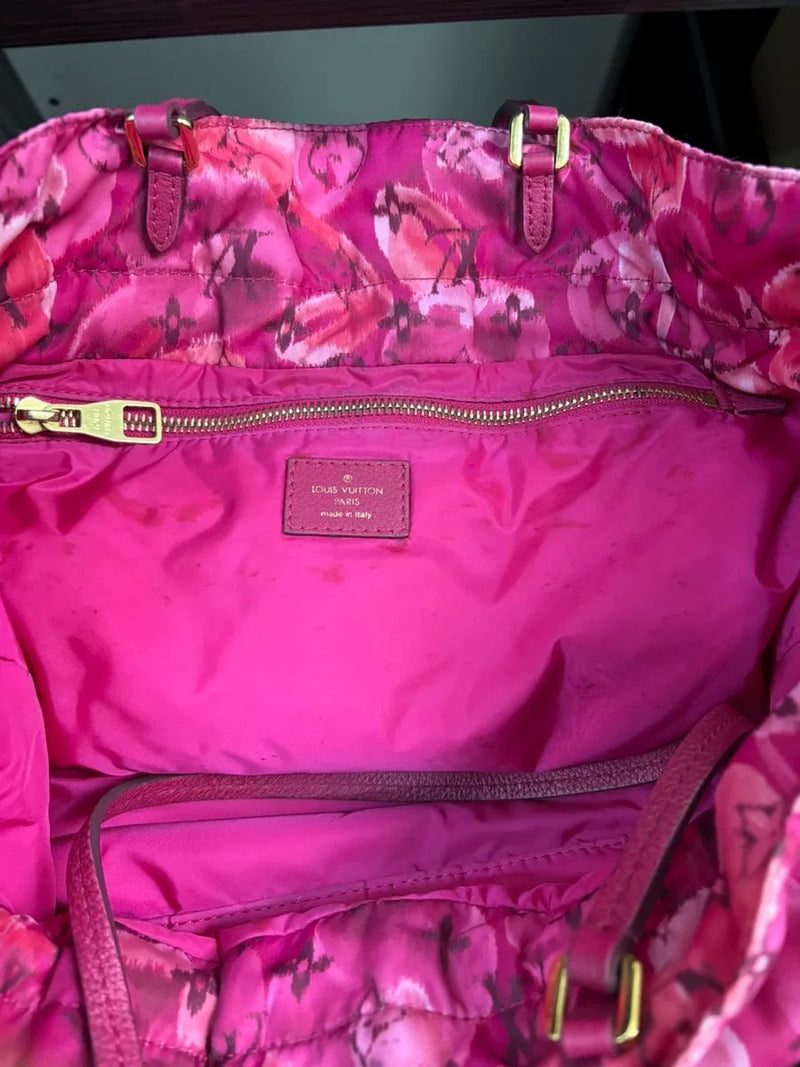 Louis Vuitton Noefull Ikat Nylon Pink Bag