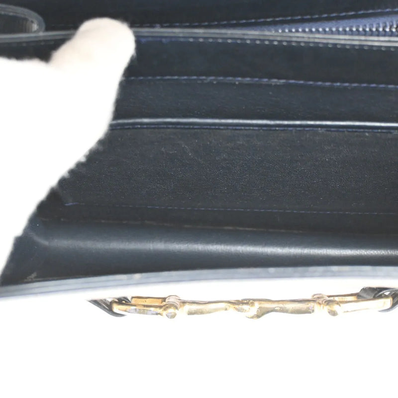 Celine Horse Carriage Canvas And Leather Navy Bag