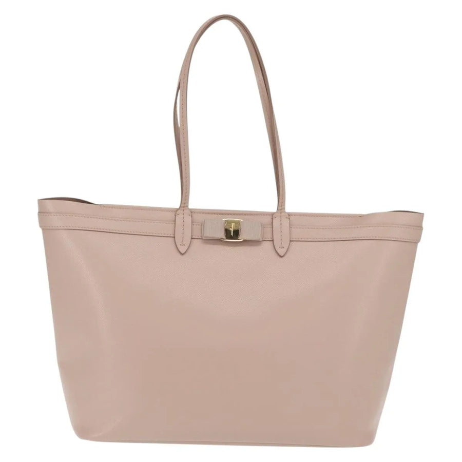 Salvatore Ferragamo Vala Tote Leather Pink Bag