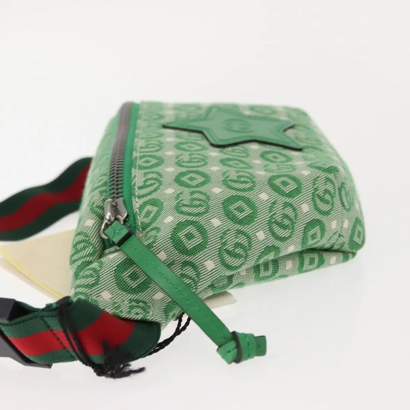Gucci Waist Pouch Belt Gg Canvas Green Bag