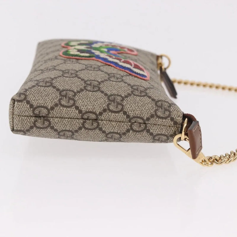 Gucci Pochette Gg Canvas Beige Pvc Bag