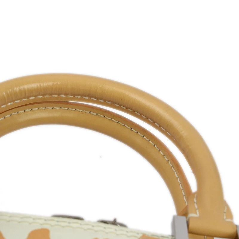 Louis Vuitton Alma Limited Edition Graffiti Leather Beige Bag
