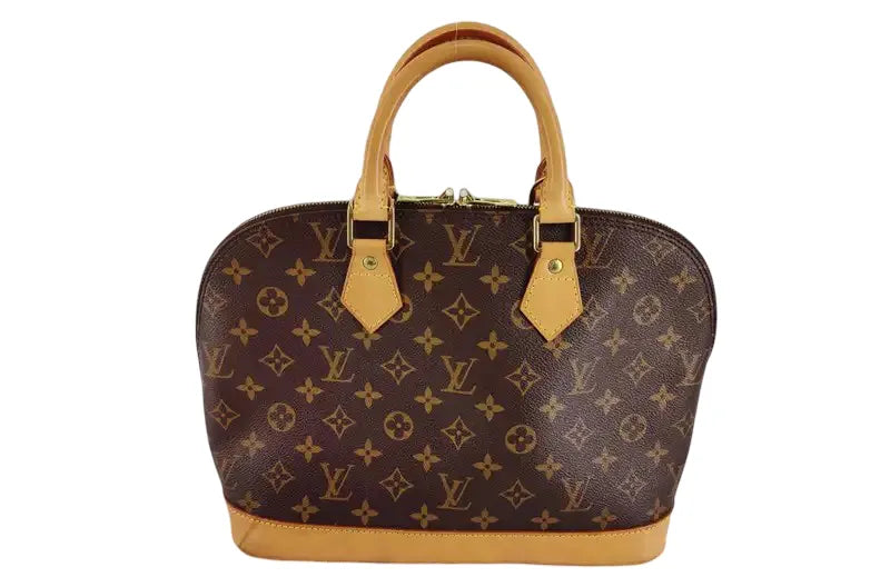 Louis Vuitton Vintage Alma Monogram Canvas Brown Bag