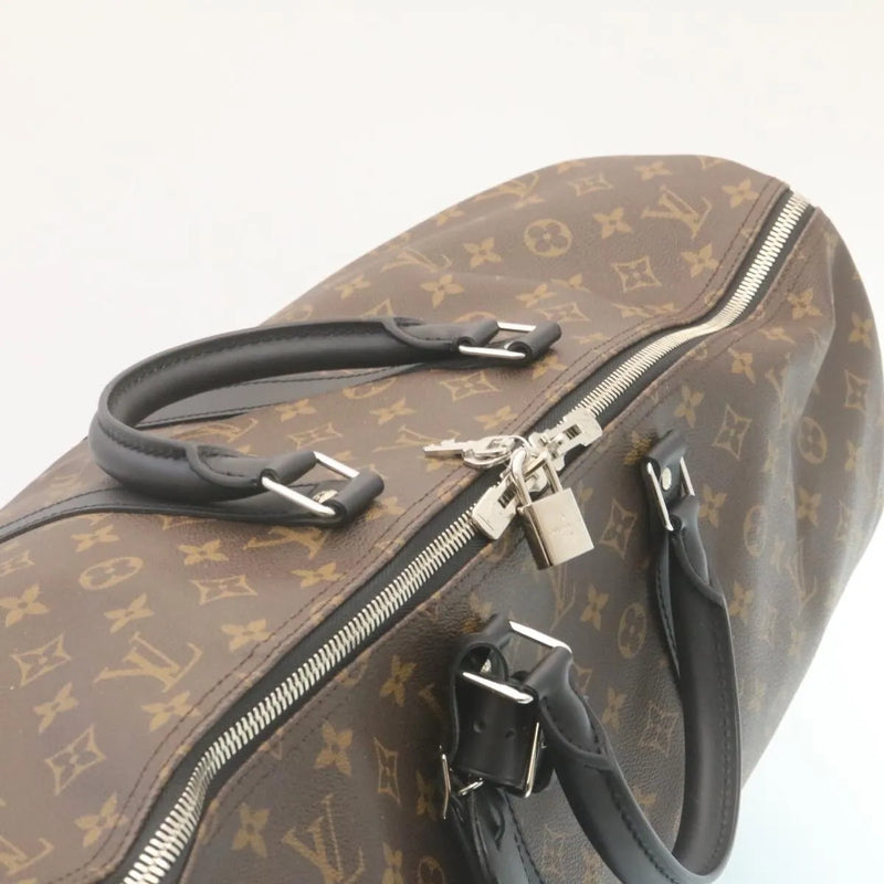 Louis Vuitton Keepall Bandouliere Monogram Canvas Brown Bag