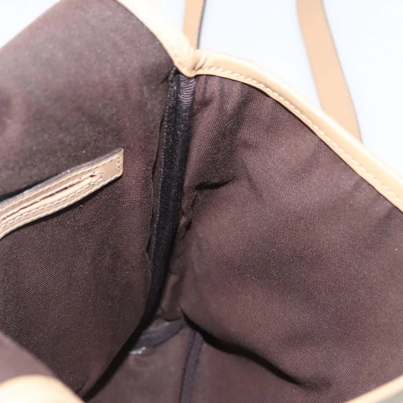 Gucci Flap Messenger Gg Coated Canvas Beige Bag