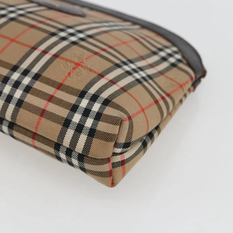 Burberry Nova Check Pochette Canvas Beige Bag