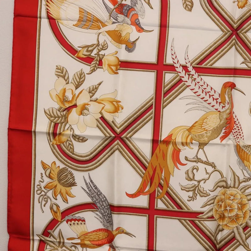 Hermes Carré 90 Silk Multicolor Red Accessory