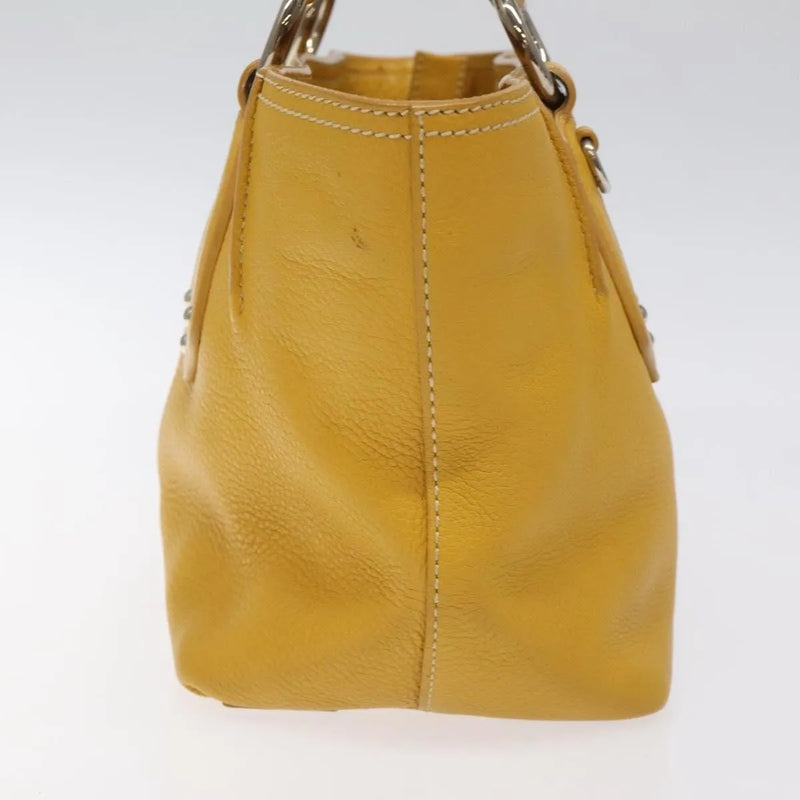 Prada Vintage Leather Yellow Bag