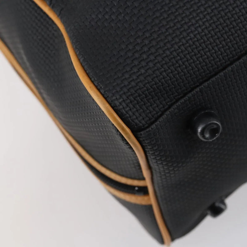Saint Laurent Vintage Boston Pvc Leather Black Bag