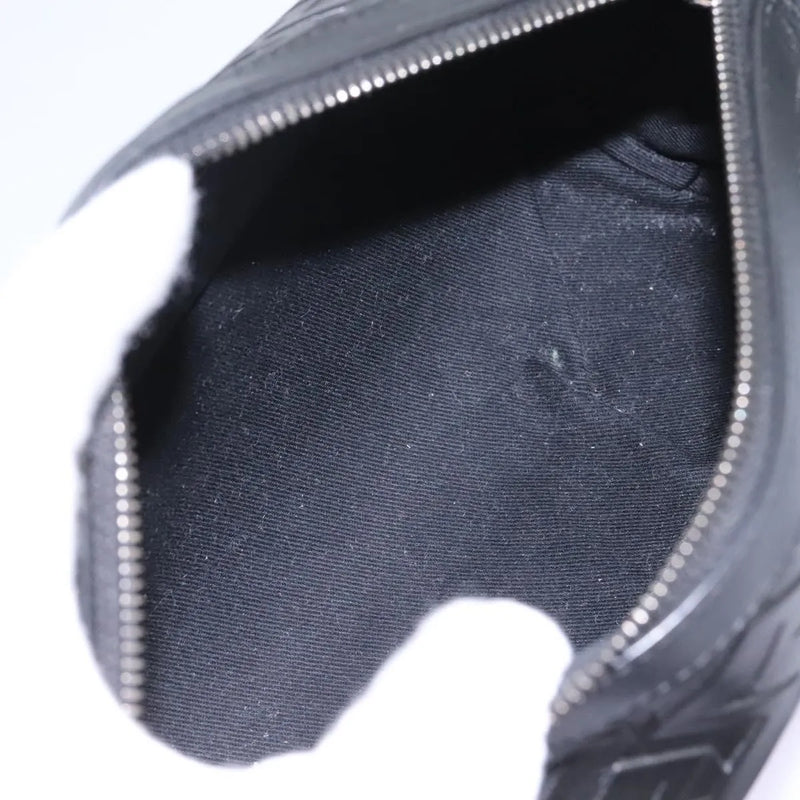 Versace La Greca Leather Black Bag