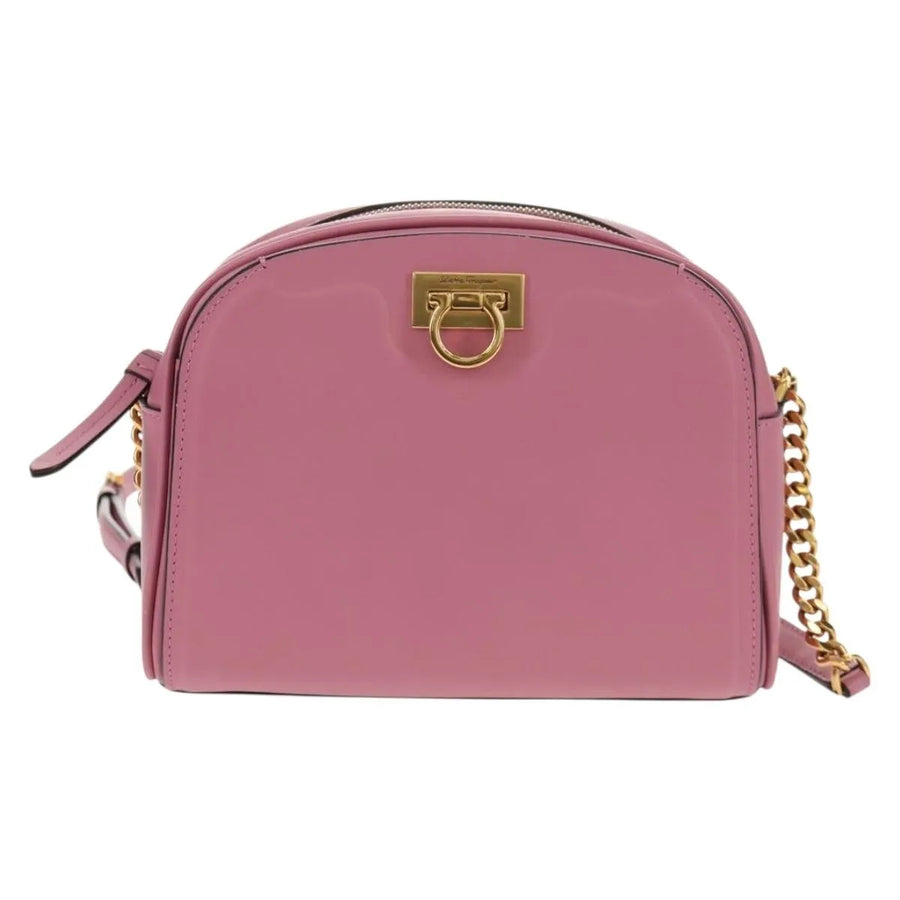 Salvatore Ferragamo Gancini Leather Pink Bag