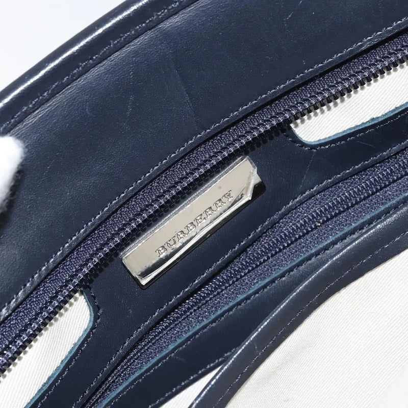 Burberry Blue Label Canvas White Bag