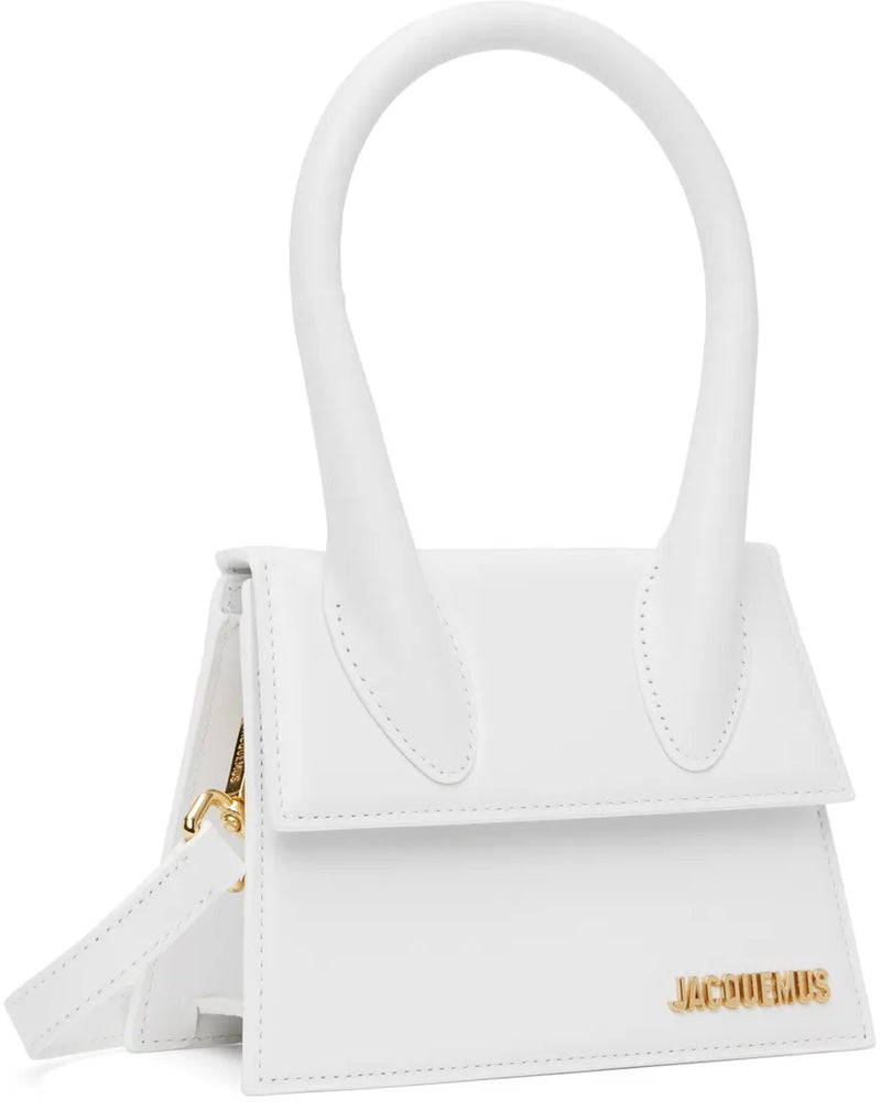 Jacquemus Le Chiquito Moyen Leather White Bag