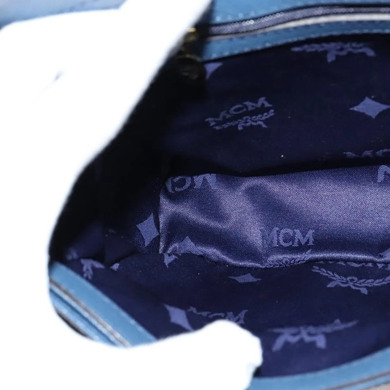 Mcm Vintage Leather Blue Bag