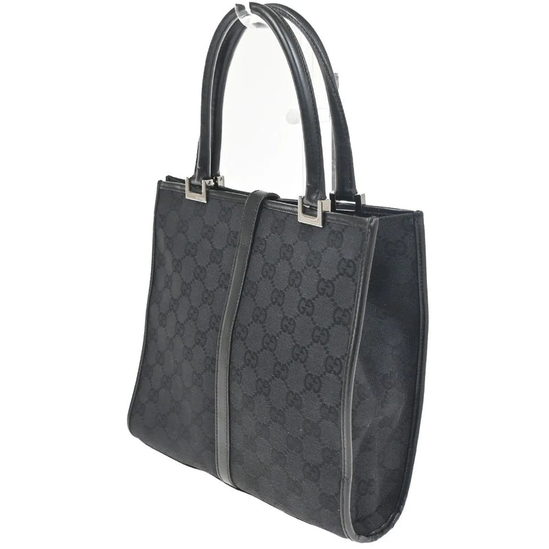 Gucci Jackie Tote Gg Canvas Black Bag