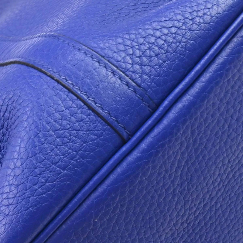 Hermes Picotin Lock Clemence Blue Leather Bag