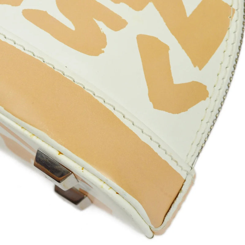 Louis Vuitton Alma Limited Edition Graffiti Leather Beige Bag