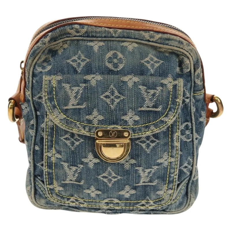 Louis Vuitton Camera Monogram Denim Blue Denim_jeans Bag