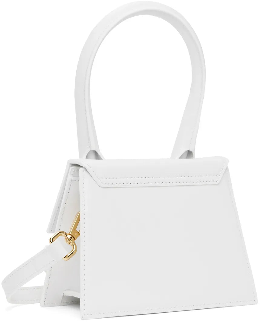 Jacquemus Le Chiquito Moyen Leather White Bag