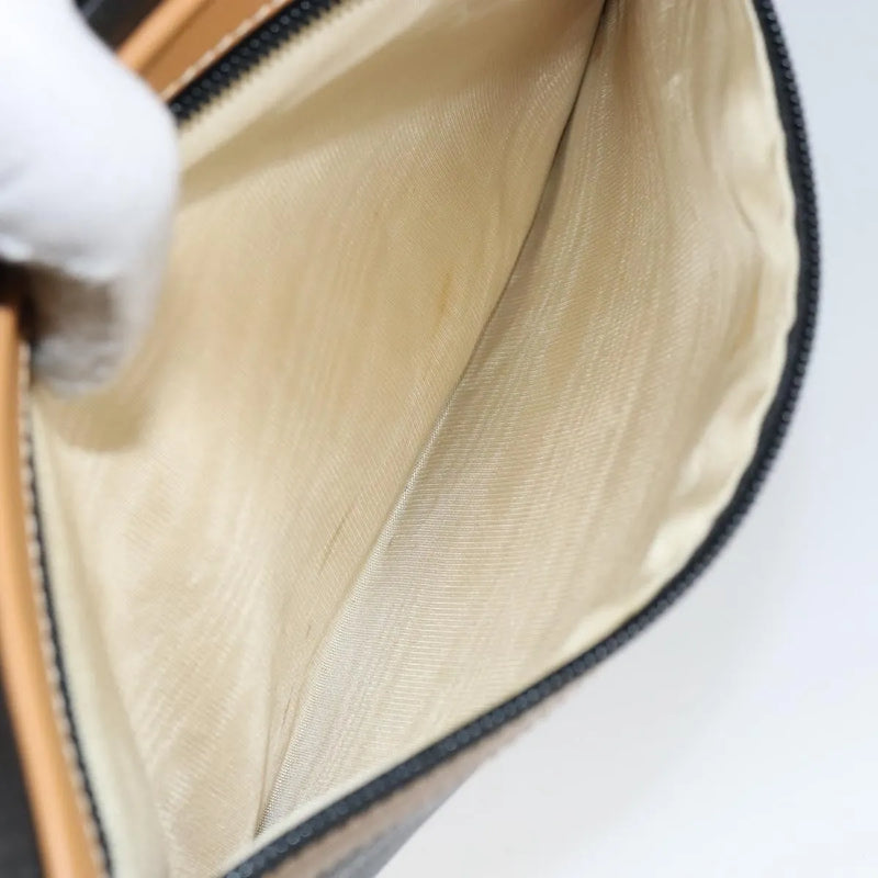 Gucci Vintage Clutch Leather Black Bag