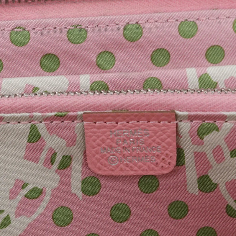 Hermes Azap Zip Around Epsom Pink Leather Accessory