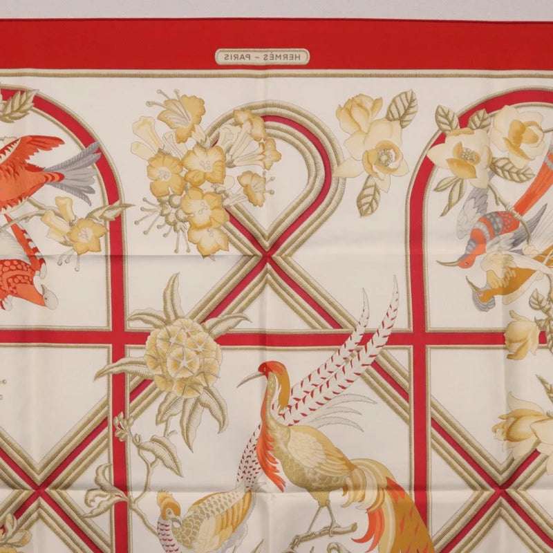 Hermes Carré 90 Silk Multicolor Red Accessory