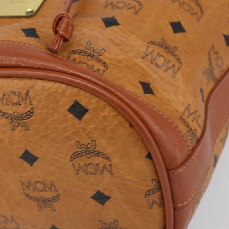 Mcm Visetos Pvc Brown Bag