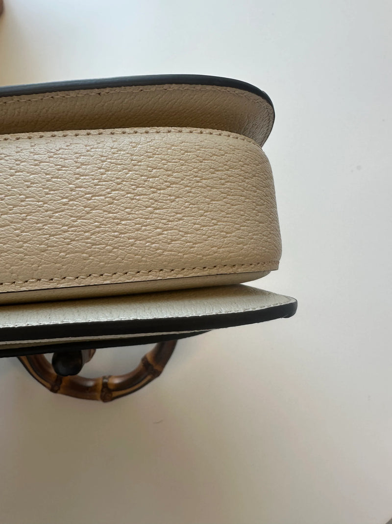 Gucci Vintage Convertible Bamboo Top Handle Leather Other Bag