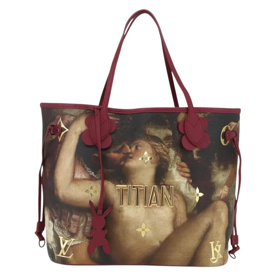 Louis Vuitton Neverfull Nm Tote Limited Edition Jeff Koons Titian Print Canvas Multicolour Bag