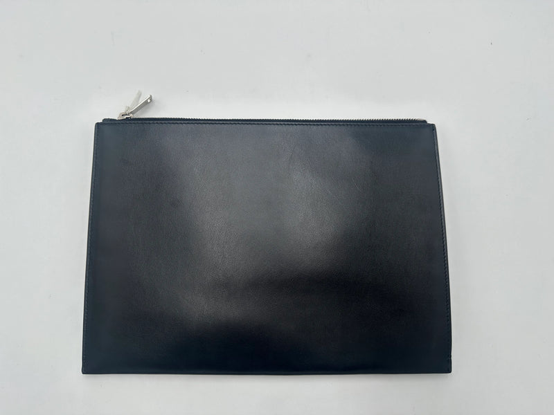 Saint Laurent Zip Leather Black Bag