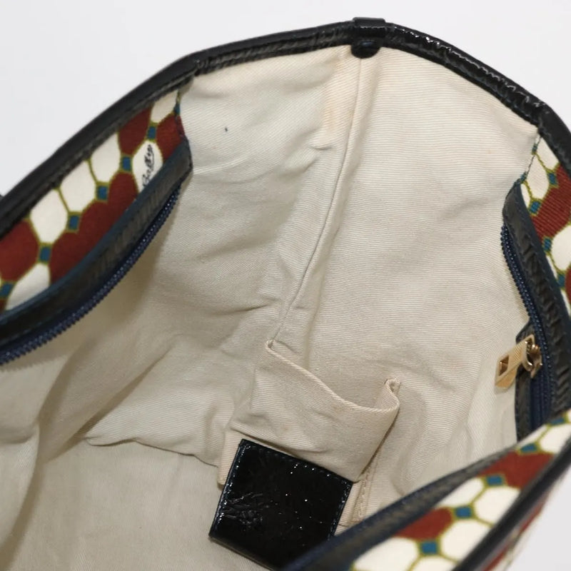 Bally Vintage Canvas Brown Bag