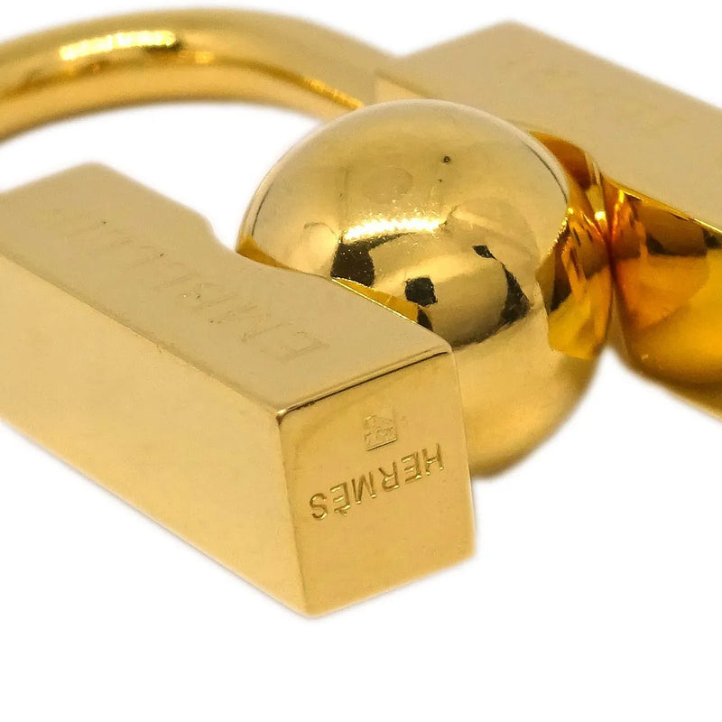 Hermes Lhomme Peut Embellir La Terre Cadena Lock Charm Metal Gold Gold_plated Accessory