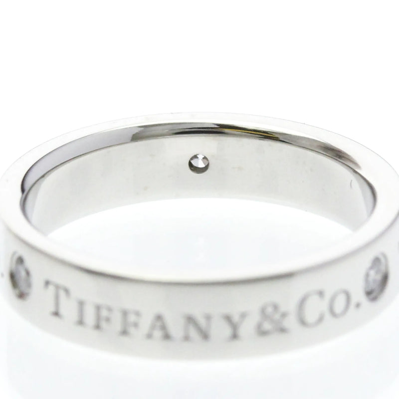 Tiffany & Co. Classic Wedding Band 3 Diamonds Platinum And Silver Jewelry