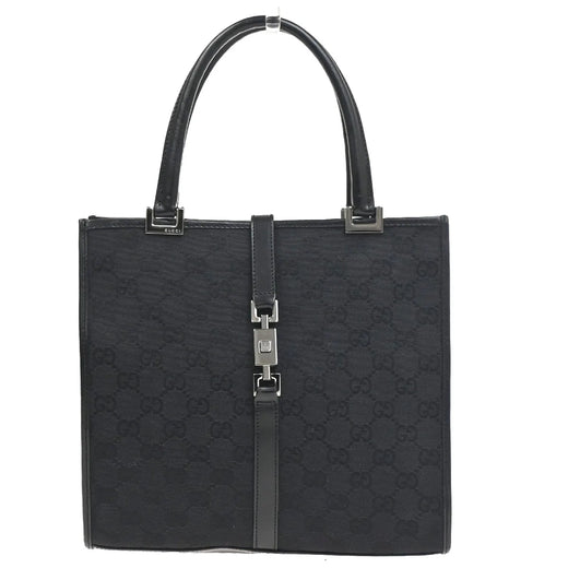 Gucci Jackie Tote Gg Canvas Black Bag