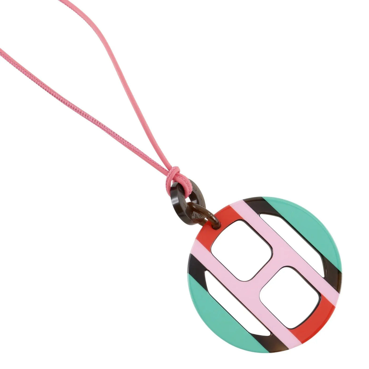 Hermes Necklace Buffalo Horn And Pink Jewelry