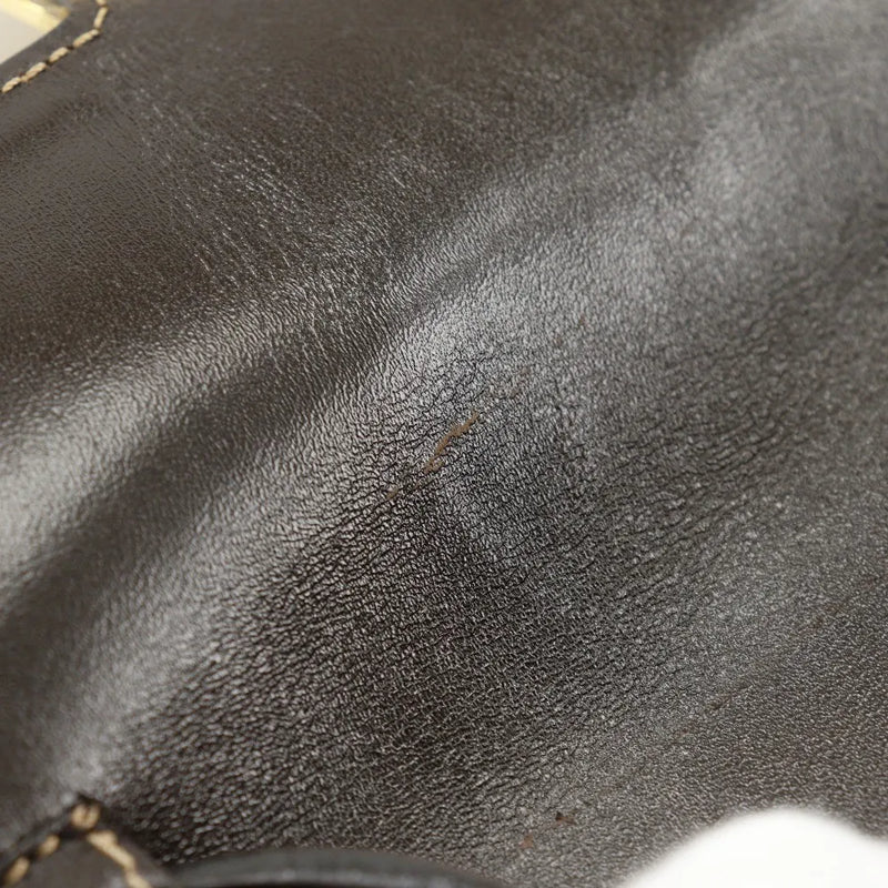 Fendi Zucchino Mamma Baguette Vinyl Brown Plastic Bag