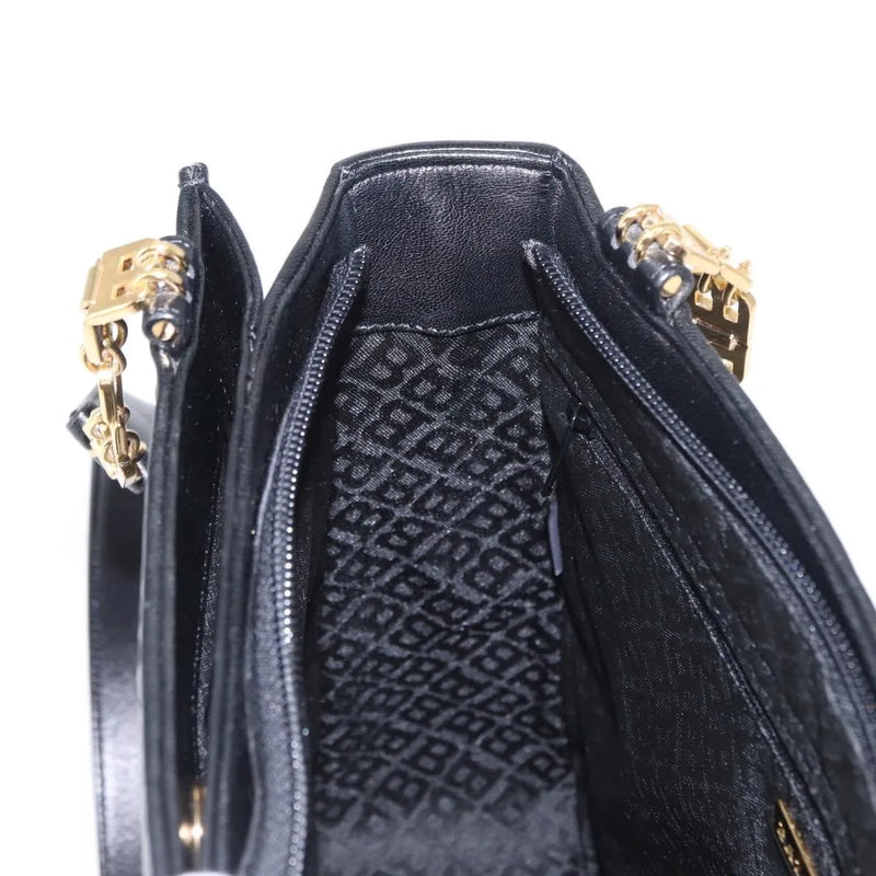 Bally Vintage Quilted Leather Black Bag